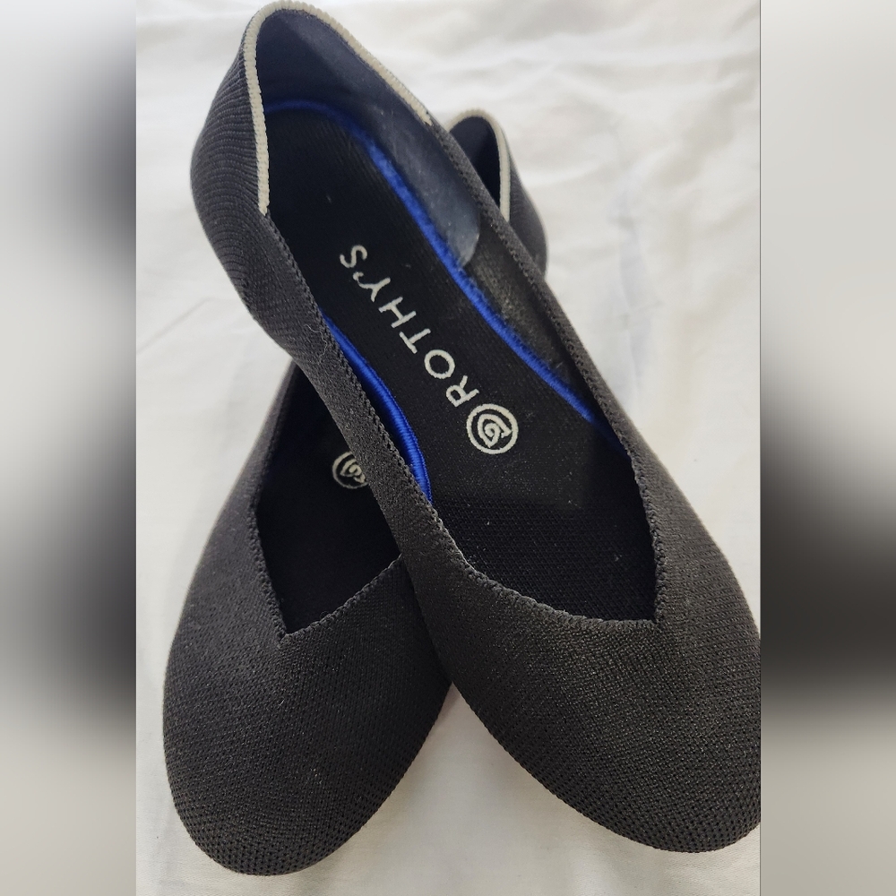Rothy's Flats - black, 7.5